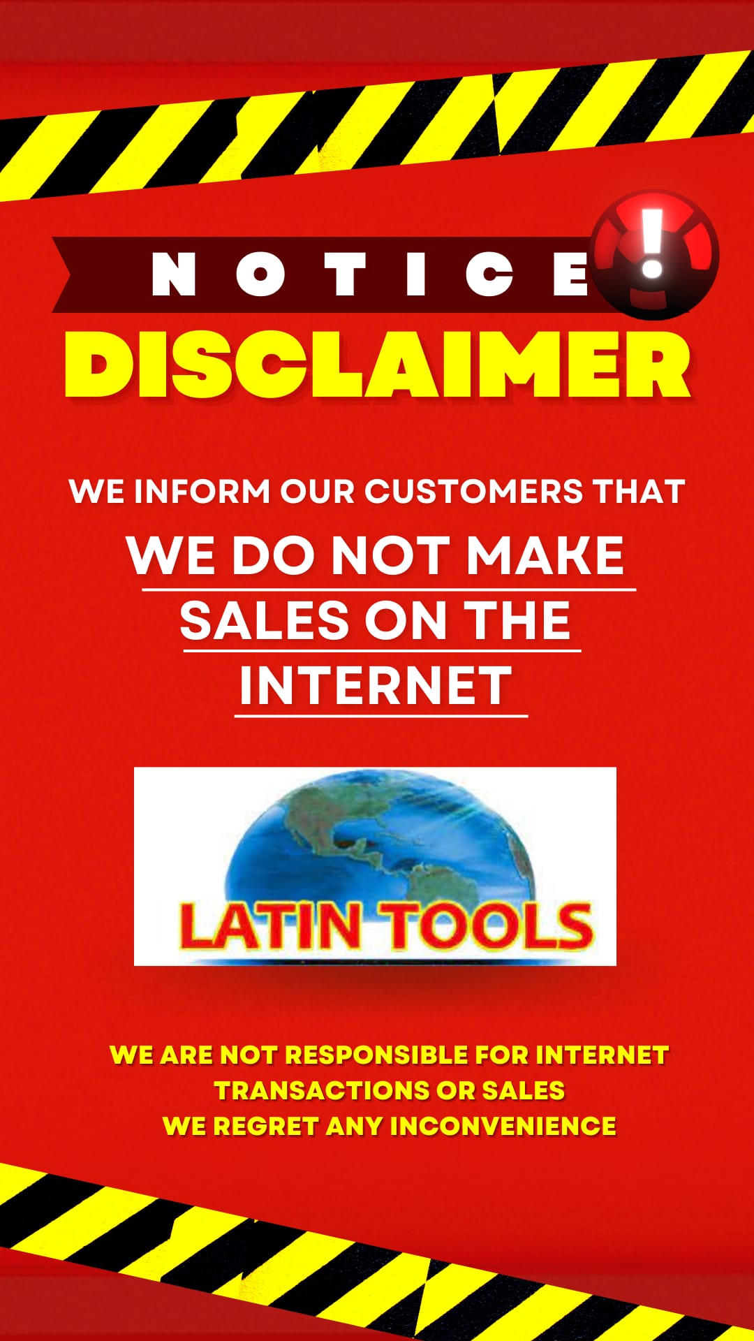 Disclaimer Latin Tools
